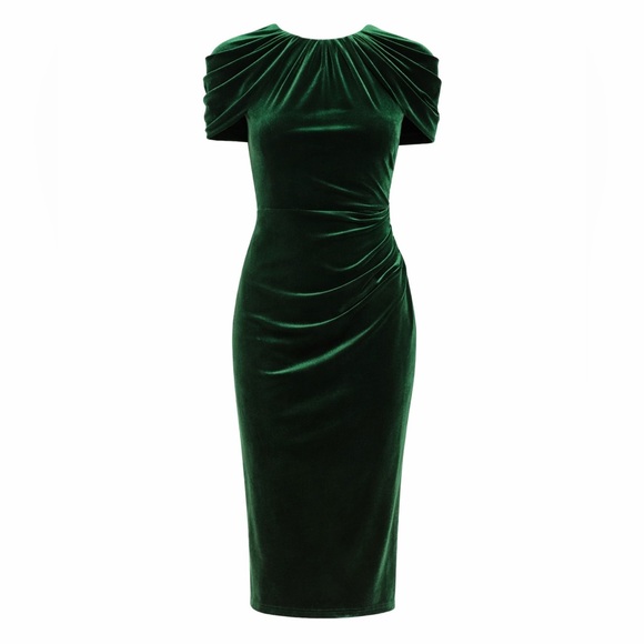 Lauren Ralph Lauren Dresses & Skirts - Lauren Ralph Lauren Green Velvet Sheath Dress – Size 6 – NWT